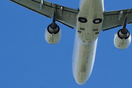 飛行機のアップ 飛行機,旅客機,航空機の写真素材