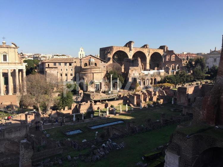 ローマの街並み ローマ,神秘的,背景の写真素材
