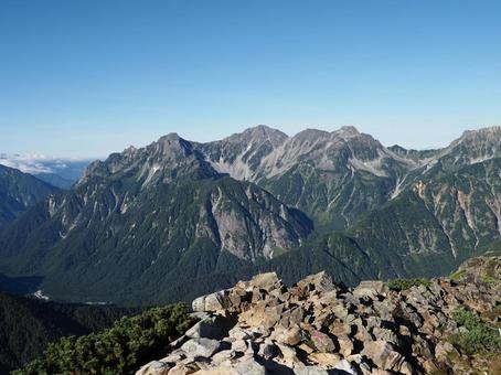 北アルプス・穂高岳 穂高岳,北アルプス,山の写真素材