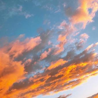 夕焼けの景色 夕焼けの景色の写真
