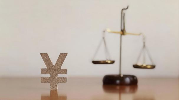 Three-dimensional question mark and balance_white background, JPG Three-dimensional question mark and balance_white background, JPG