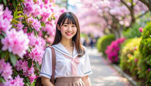 ある春の日の日本人女学生03 ある春の日の日本人女学生03の写真