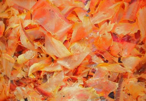 Dried bonito flakes, shaved bonito flakes, thin shavings, JPG
