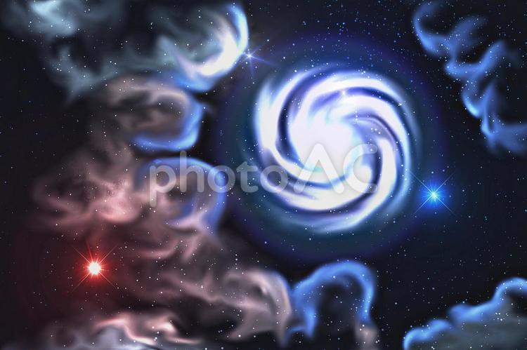 幻想的背景素材　銀河の夢 背景画像,背景,背景素材の写真素材