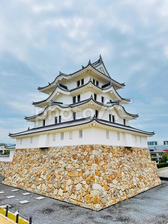 尼崎城　天守閣 尼崎城,天守閣,町のシンボルの写真素材