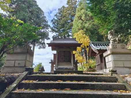 福井県-大瀧神社・岡太神社-境内社 大瀧神社,岡太神社,神社の写真素材