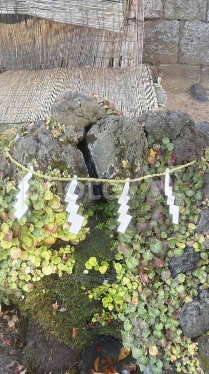 神社の湧水　聖水 湧水,八幡さま,漆の写真素材