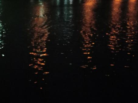 夜の川 夜の川の写真