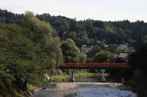 Photo, bridge, red, the scenery, 
