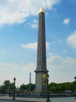 コンコルド広場のオベリスク オベリスク,コンコルド広場,パリの写真素材