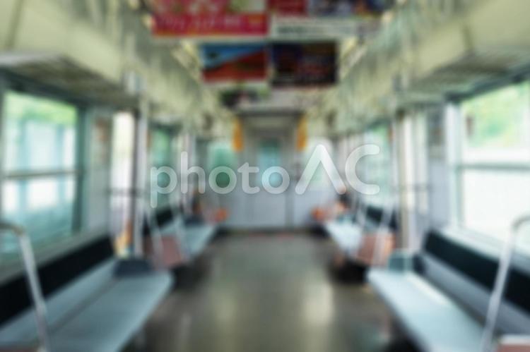 電車内のぼかし風景 ビジネス,電車,車内の写真素材