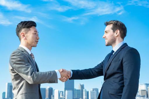 Businessman shaking hands, kinh doanh, handshake, quốc tế, JPG