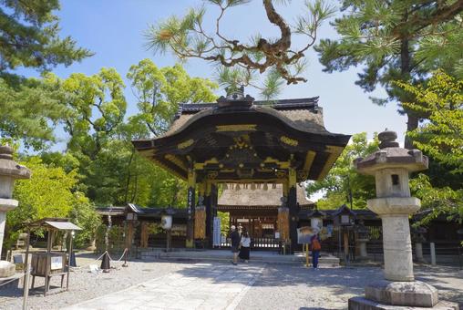京都 豊国神社の唐門 豊国神社,京都,豊臣秀吉の写真素材