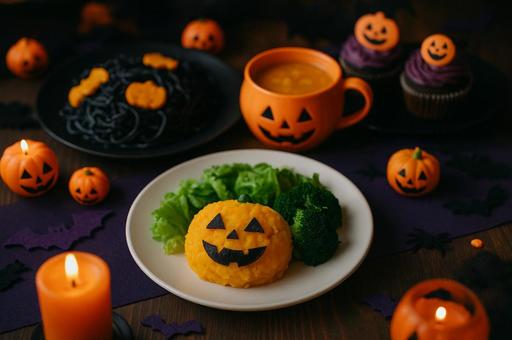ハロウィンの料理 ハロウィンの料理の写真
