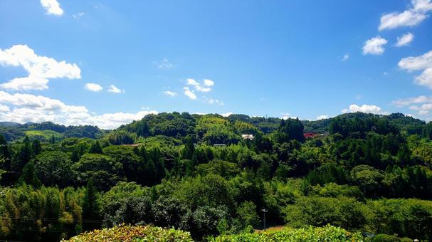 Satoyama summer landscape Satoyama summer landscape