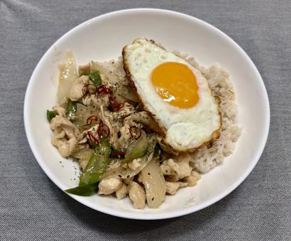 自家製ガパオライス風 自家製ガパオライス風 ガパオライス,タイ料理,エスニックの写真素材