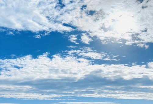 空と雲 空,雲,冬の写真素材