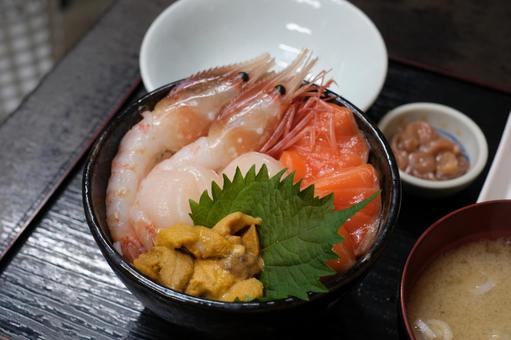 小樽の海鮮丼 小樽,海鮮丼,海鮮の写真素材