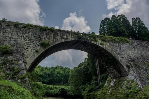 通潤橋 通潤橋,水路橋,橋の写真素材