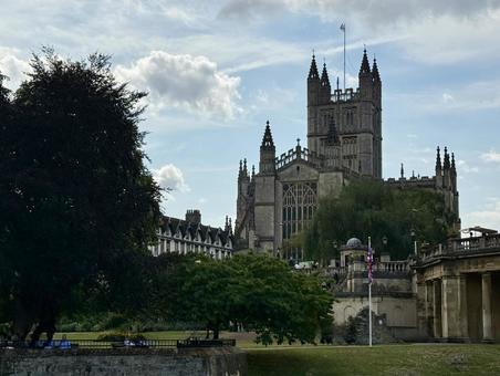 バース大聖堂 バース,建物,教会の写真素材