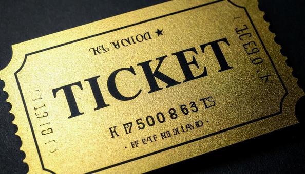 高級感のあるチケットの写真