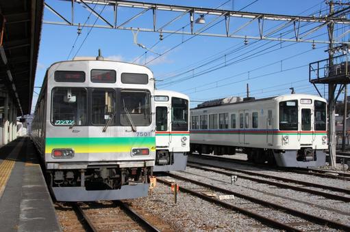 秩父鉄道、秩父駅構内 秩父鉄道、秩父駅構内 秩父鉄道,秩鉄,西武鉄道の写真素材