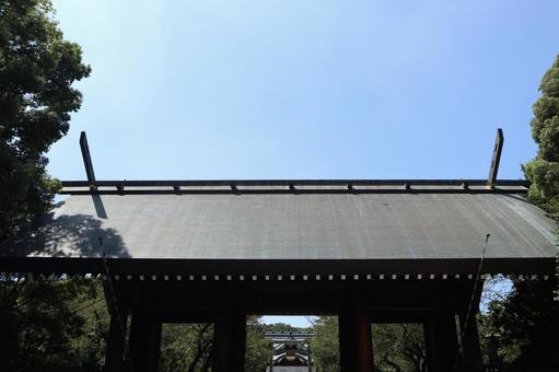 靖国神社 靖国神社,千代田区,パワースポットの写真素材