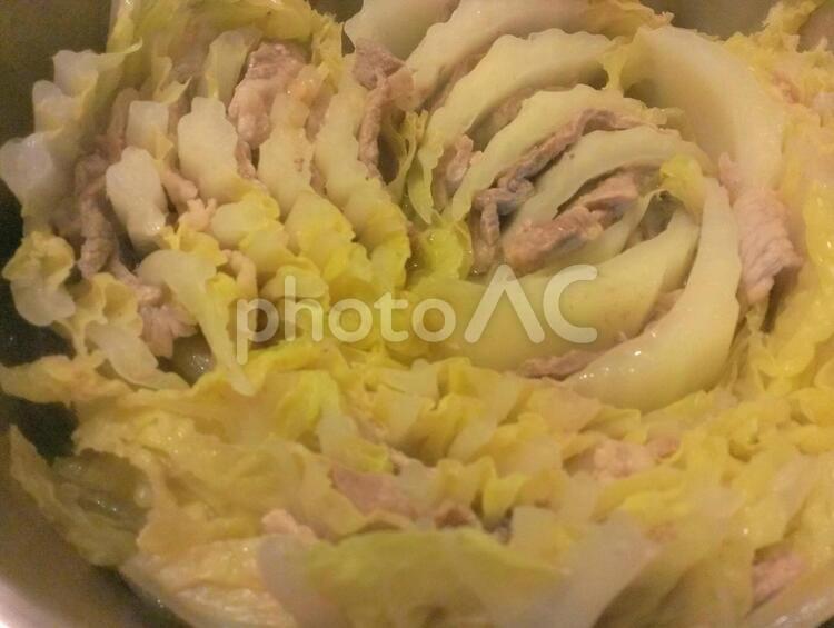 白菜と豚肉のミルフィーユ鍋 白菜,豚肉,ミルフィーユの写真素材