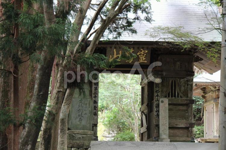 鶴林寺　第二十番札所　山門 鶴林寺,第二十番札所,山門の写真素材