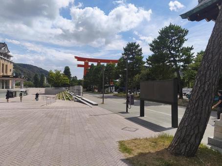 京都 平安神宮 鳥居 京都 平安神宮 鳥居 平安神宮,京都,夏の京都の写真素材