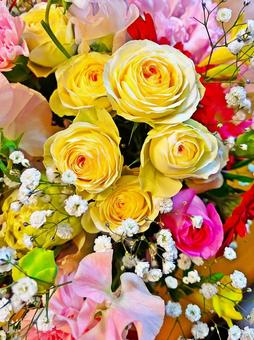 薔薇の花束 薔薇の花束の写真