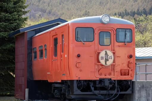 キハ40鉄道車両 幾寅駅,鉄道,駅舎の写真素材