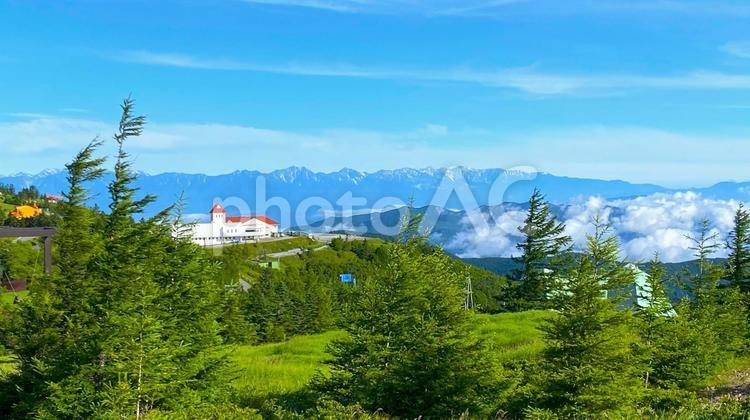 ビーナスライン・美ヶ原（1） ビーナスライン,美ヶ原高原美術館,美ヶ原の写真素材