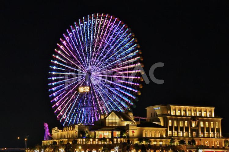 みなとみらい　夜景 横浜,みなとみらい,夜景の写真素材