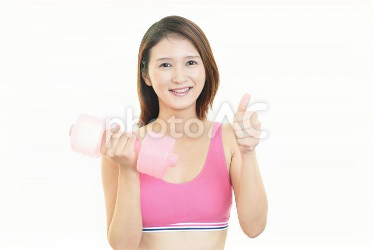 エクササイズをする女性 女性,女,エステの写真素材