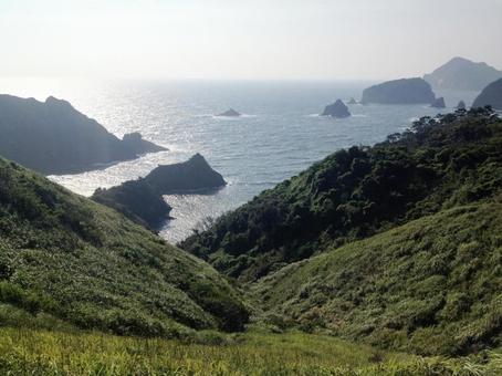 ユウスゲ公園から見た伊豆の海 ユウスゲ公園から見た伊豆の海の写真