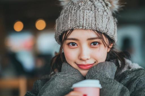 冬のカフェ-2 冬のカフェ-2の写真