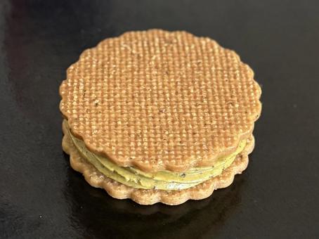 ピスタチオのバターサンド ピスタチオのバターサンド バターサンド,ピスタチオ,クッキーサンドの写真素材