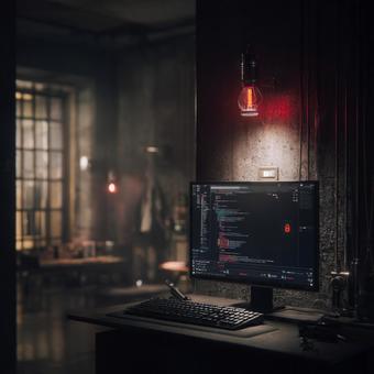 サイバーセキュリティとプログラミングの写真