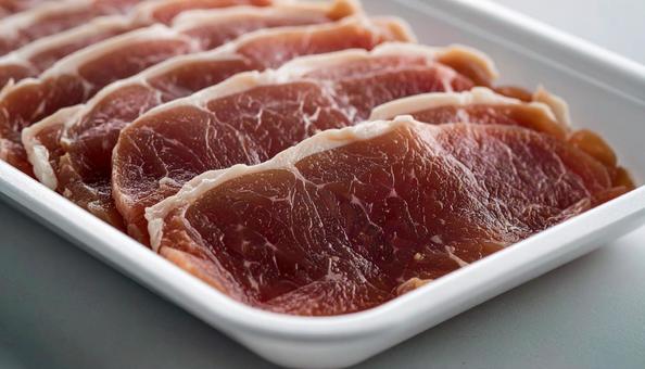 トレーに入った国産豚肉 生姜焼き用 トレーに入った国産豚肉 生姜焼き用の写真