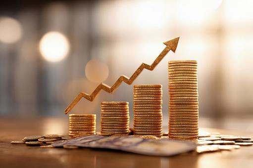 投資による財産増加を象徴するイメージ 投資による財産増加を象徴するイメージの写真