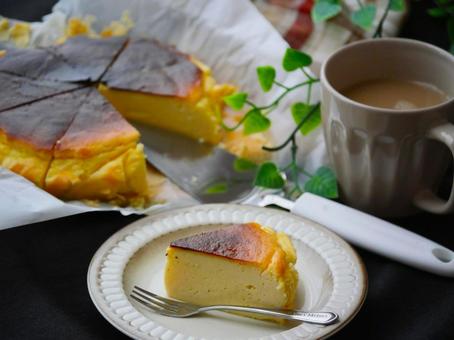 チーズケーキ.1 チーズケーキ,珈琲,おやつの写真素材