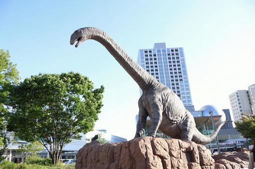 福井駅前の恐竜 福井駅前の恐竜の写真