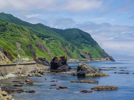 【北海道】松前町・白神岬 【北海道】松前町・白神岬 白神岬,松前町,北海道の写真素材