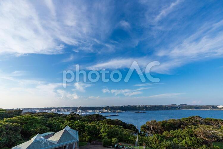 神奈川県・城ケ島の風景 城ケ島,海,晴れの写真素材