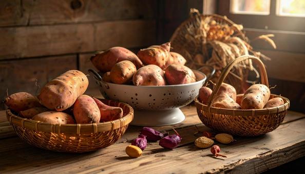 秋の味覚  さつまいも 秋の味覚  さつまいもの写真