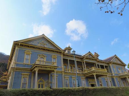 旧函館公会堂 11月,秋,函館の写真素材