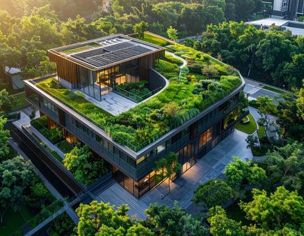 緑化計画、建物をグリーンで覆う 緑化計画、建物をグリーンで覆うの写真