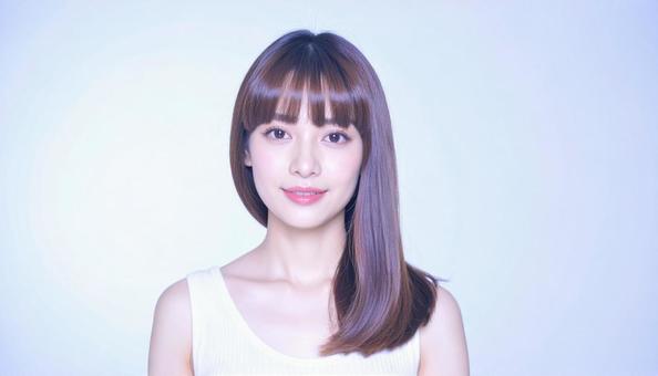ヘアスタイルモデルの写真