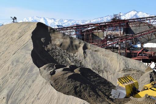 砕石工場 建設資材の生産現場 砕石工場,採石工場,砕石場の写真素材